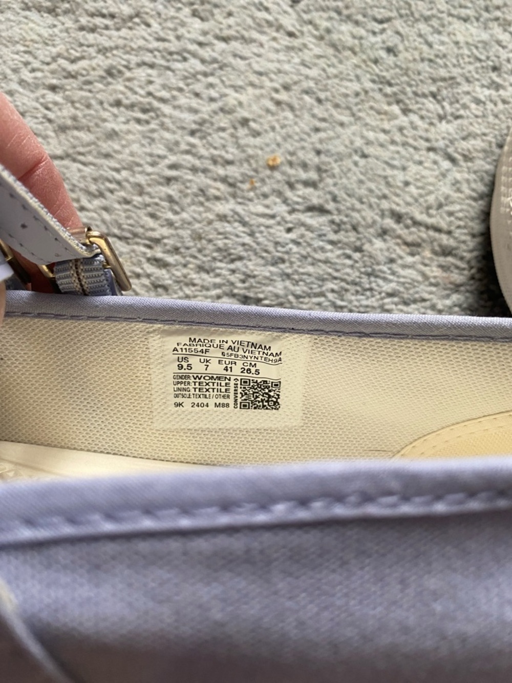 Converse Classic Double-Strap Mary Jane Sneakers in Lavender Size 9.5 New - Picture 2 of 12